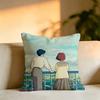 Anime Whisper of the Heart Square DoubleSided printed Pillow Case Bedroom Bedside Pillow Sofa Cushion Cover