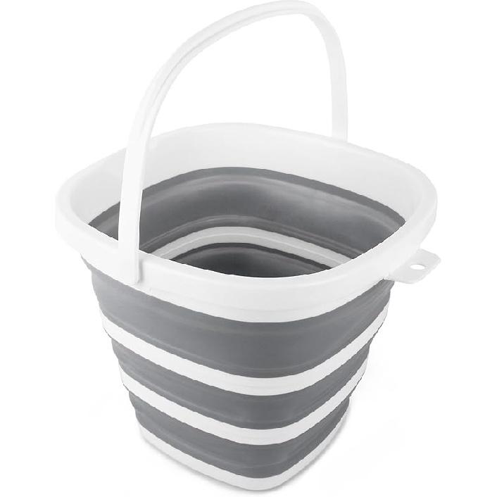 Car Wash Bucket 5L, Collapsible Bucket For Cleaning Supplies, Folding Mop Buckets Water Storage Containers For Camping Gardening Finishing Beach