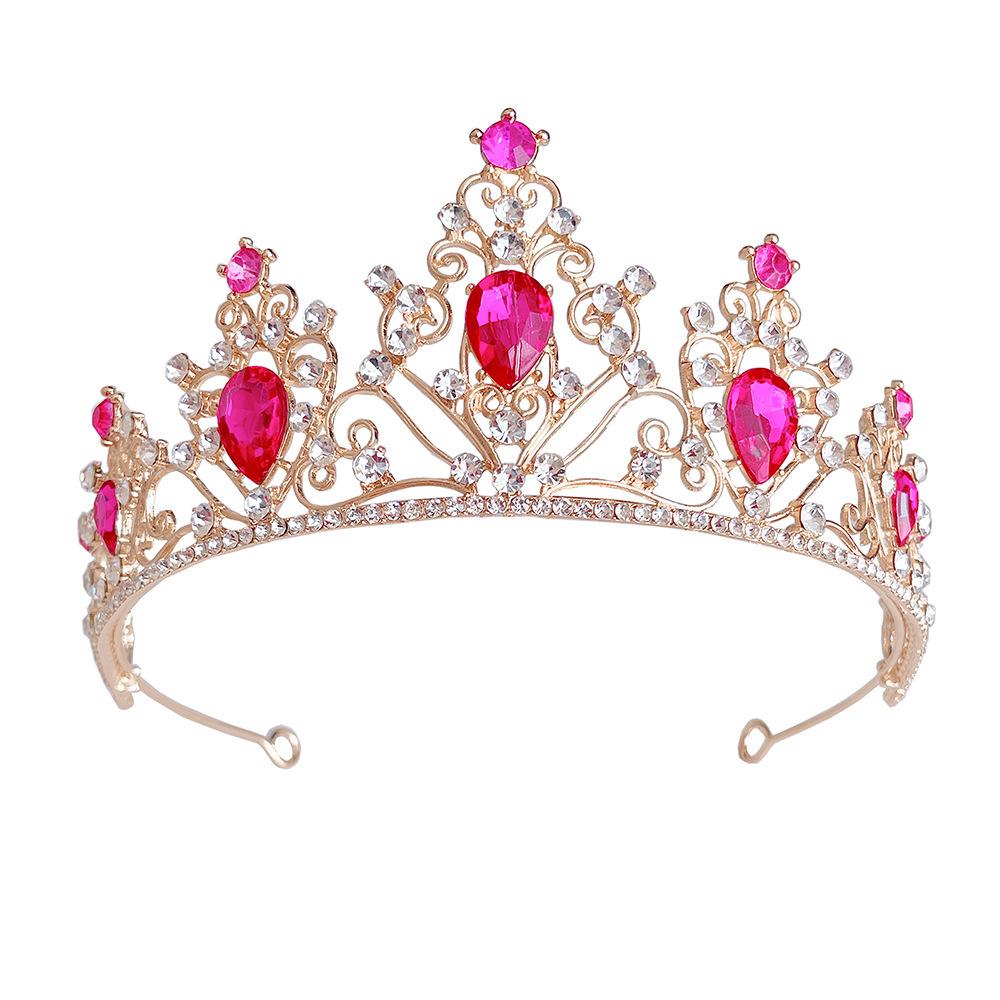Новая Корона Невесты Аксессуар для Волос Европейская и Американская Корона на День Рождения Хрустальная Корона Свадебный Головной Убор