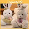 Plaid Cute Dress Cartoon Rabbit Plush Toy For Children Gift And Room Decoration