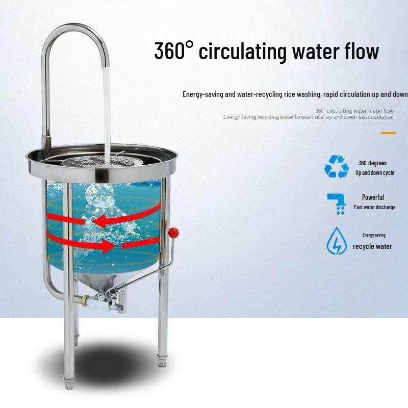 Commercial 50kg Automatic Stainless Steel Rice Washer