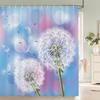 1 шт. занавеска для душа из полиэстера с рисунком одуванчика, водонепроницаемая ткань, перегородка с растительным принтом для ванной комнаты
