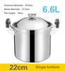 Stainless Steel Large Capacity Deep Soup Pot Thickened Extra High Pot Induction Cooker Universal Porridge Stew Pot Pots and Pans