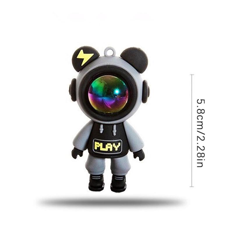 Автомобильный воздуховыпускной зажим для парфюма, мультяшный астронавт, кондиционер, автомобильный зажим для ароматерапии, аксессуары для салона автомобиля