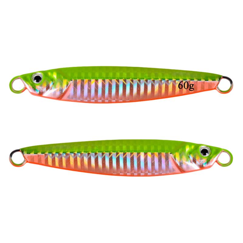 Luminous Iron Plate Long-range Casting Metal Road Bait, Biomimetic False Bait, Submerged Iron Plate Fishing Gear