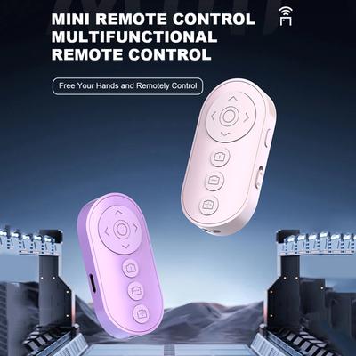 Bluetooth-пульт дистанционного спуска затвора камеры со зумом, кликер для смартфона, беспроводной пульт для прокрутки видео, для фото и видео