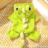 Warm Puppy Cat Clothing Cartoon Dinosaur Dog Pullover Hoodie Kawaii Winter Pet Clothes  Small Dogs
