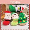 Soft And Cozy Christmas Plush Figures Including Santa Elf Penguin And Star