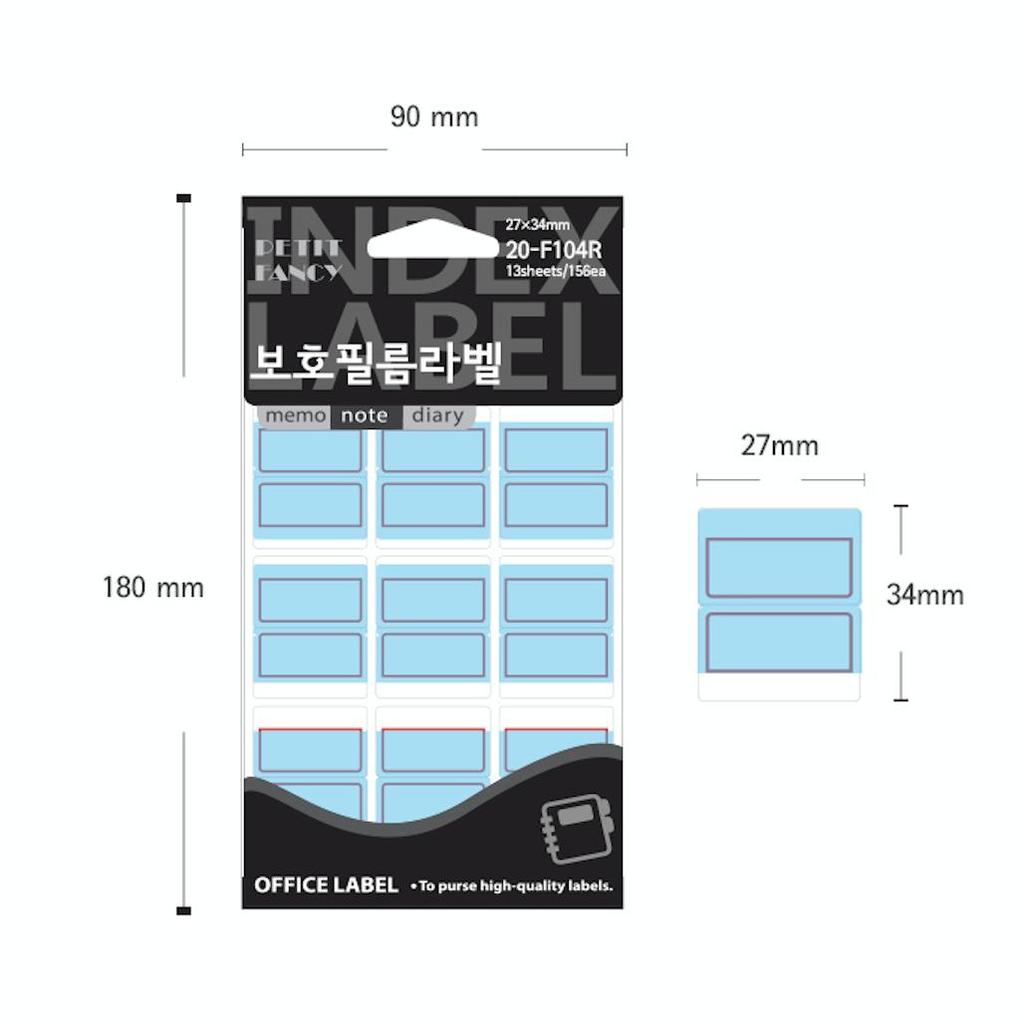 Petit Fancy Защитная пленка Наклейки с индексными этикетками (по 10 шт. каждая) Индексная этикетка / Этикетка категории / Офисная этикетка / Наклейки с метками / Инструменты для маркировки — 42 варианта
