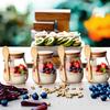 1/2/3/4Pcs, 330ml Glass Cup, Salad Bowl, Glass Jar with Lid, Glass Oatmeal Cup, Modern Round Kitchen Glass Storage Jar, Glass Sealed Jar Oatmeal Jar W