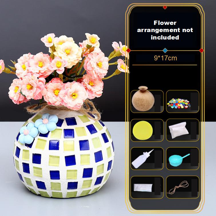 Mosaic Vase Diy Handmade Materials Pack Children's Creative Puzzle Kindergarten Handmade Toys