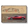 Металлические жестяные таблички Плакат Классические автомобили Настенное украшение Винтажные художественные постеры Жестяная картина для мужской пещеры Дома Кафе Игровой комнаты Клуба Бара