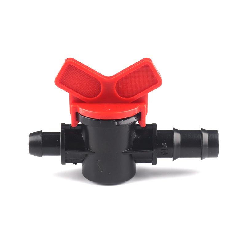20pcs 16PE Pipe By-pass Valve Greenhouse Irrigation System Pipe Connector Pipe Switch Farm Watering Fittings Mini Ball Valve