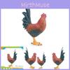 Очаровательная ПВХ фигурка петуха Изысканная модель фермерской курицы для декора интерьера