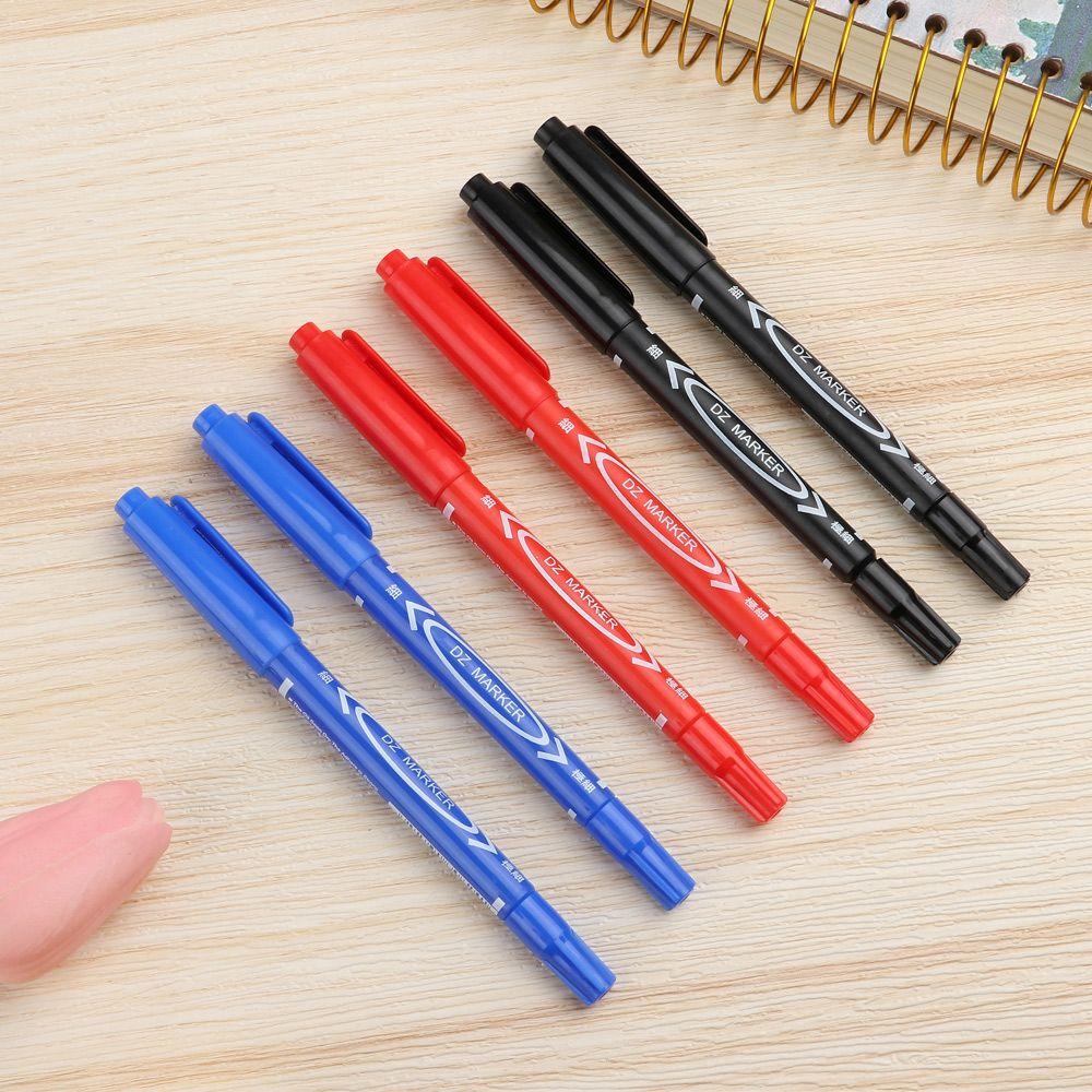 Art Drawing Signature Tyre Markers Twin Tip Double Head Oily Waterproof Pens Permanent Marker Pen
