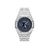 Casio Мужские часы с двойным дисплеем (жидкокристаллический/аналоговый) Серия Черные часы GA-2100-7A-