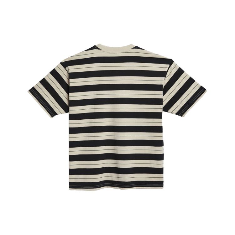 adidas Originals Trefoil Stripe Crew Neck Спортивная футболка с короткими рукавами Мужские топы Черные GL9913