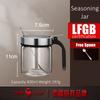 Сертификация LFGB Высокоборосиликатное Стекло Банка для Специй Ультрапрочная Устойчивая к Падениям Контейнер для Приправ Свинка для Соли Сахарница