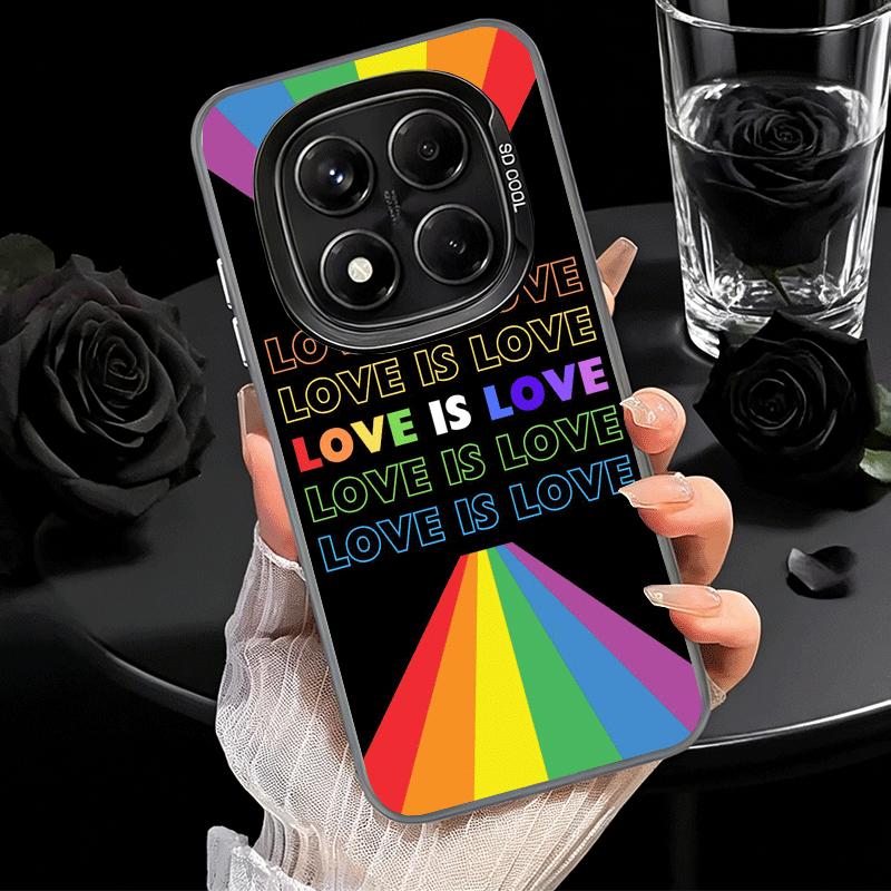 LGBT Rainbow Love Is Love Soft Phone Case for Xiaomi Redmi Note 13 14 15 Pro Plus 12S 12 11S 11 11T 10S 10 Shockproof Cover Back