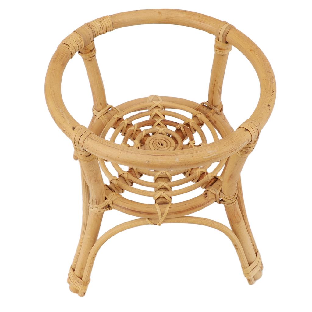 Plant Stand Flower Pot Rack Rattan Minimalist Stable 9.4in Diameter Planter Holder for Indoor