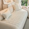 Thicken Plush Sofa Cushion Non-slip Simple Style Couch Towel Dust-proof Winter Warm L-shaped 1/2/3/4 Seater for Living Room