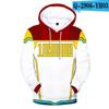 2026 Autumn/Winter New Product - Bandai Brand My Hero Academia 3D Printed School Uniform Cosplay Men's Hooded Pullover Shirt