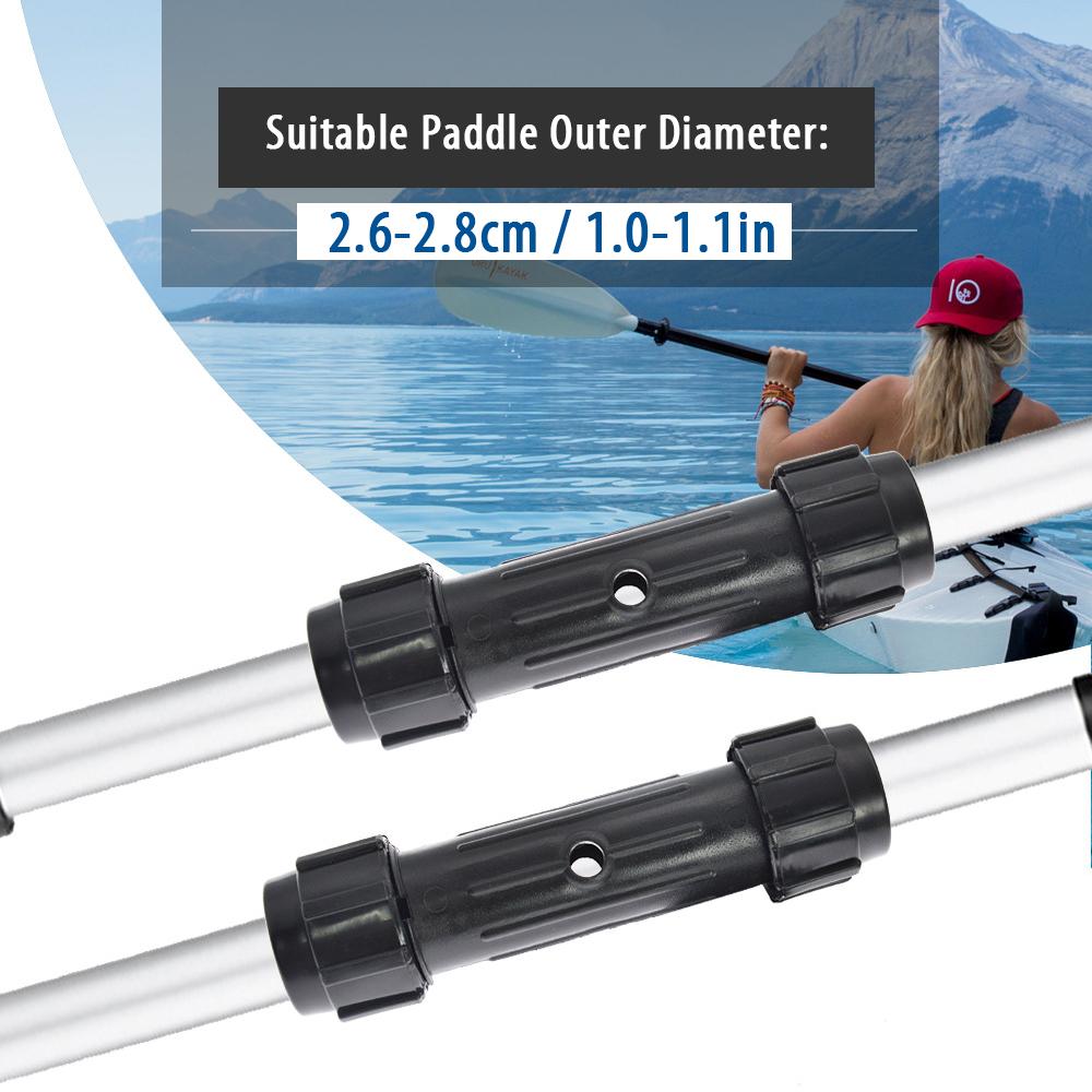 2 шт. разъем для весла, черное резьбовое соединение, подходит для весла для каяка, каноэ и весла