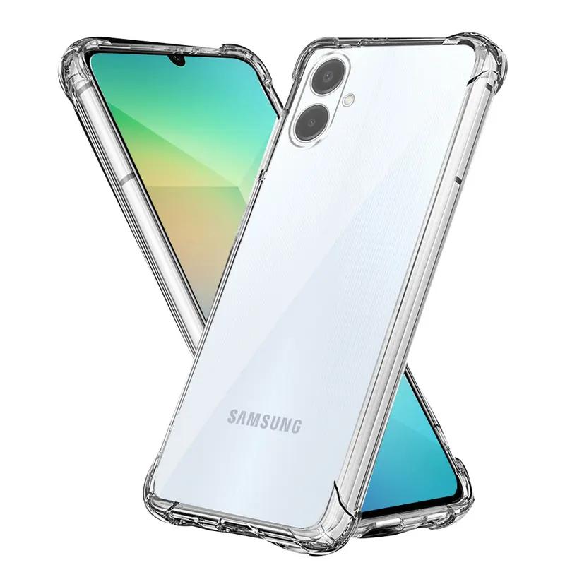 Для Samsung Galaxy A06 Чехлы 4G A16 A 06 16 Мягкий силиконовый чехол прозрачный противоударный чехол для телефона с воздушной подушкой TPU celulares a065f Funda Gel