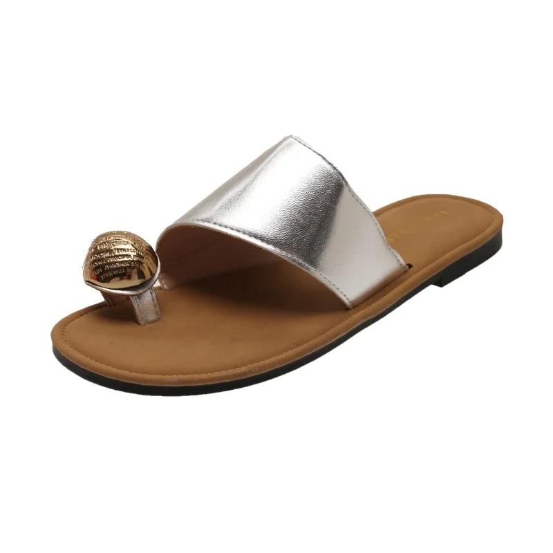 Summer Women Flat Flip-flops New Outdoor Women's Causal Clip-toe Slippers Non-slip Fashion Ladies Mules Soft Bottom Versatile