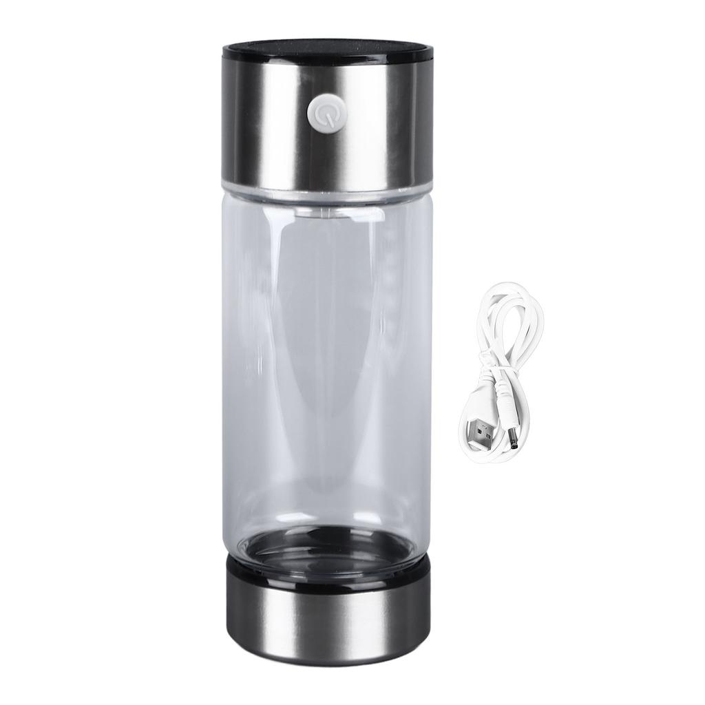 Hydrogen Rich Water Bottle USB Charging 420ml Portable Alkaline Water Generator Ionizer High