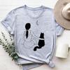 Tee Top Fashion T Shirt Clothing 90s Sweet Lovely Dog Pet Style Trend Casual Short Sleeve Women Print Lady Female Graphic T-shirt
