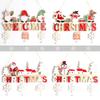 NEW Santa Claus Wooden Hanging Ornaments 2025 Merry Christmas Decorations for Home Door Xmas Tree Pendants Navidad New Year Gift