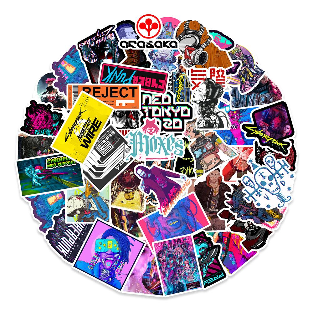 50 Игр Стикеры-Дудлы Автомобиль Чемодан Мотоциклетный Шлем Холодильник Стакан для Воды Декоративные Стикеры