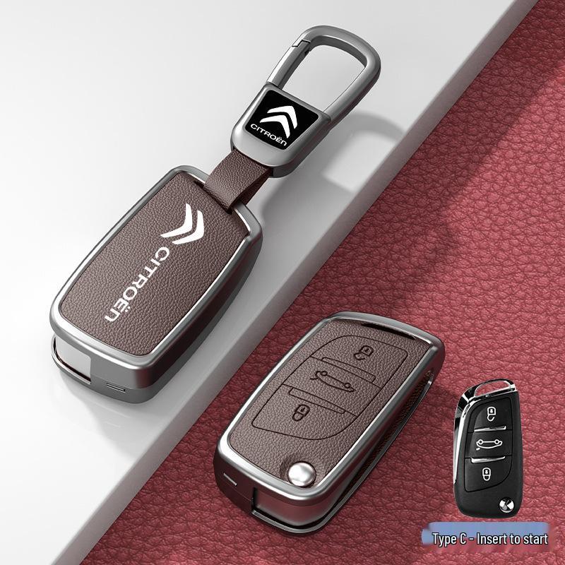 Чехол и пряжка для автомобильного ключа для моделей Citroen C3XR, C4L, Tianyi, C5, C4 Sega, Elysee, C6