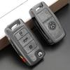 For Volkswagen VW Polo Tiguan Passat Golf 4 5 Jetta Beetle Scirocco Leather Car Key Case Cover Shell Bag Keychain Accessories zw0