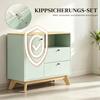 Buffet-Salon, storage furniture with door, 2 drawers, open compartment and adjustable shelf