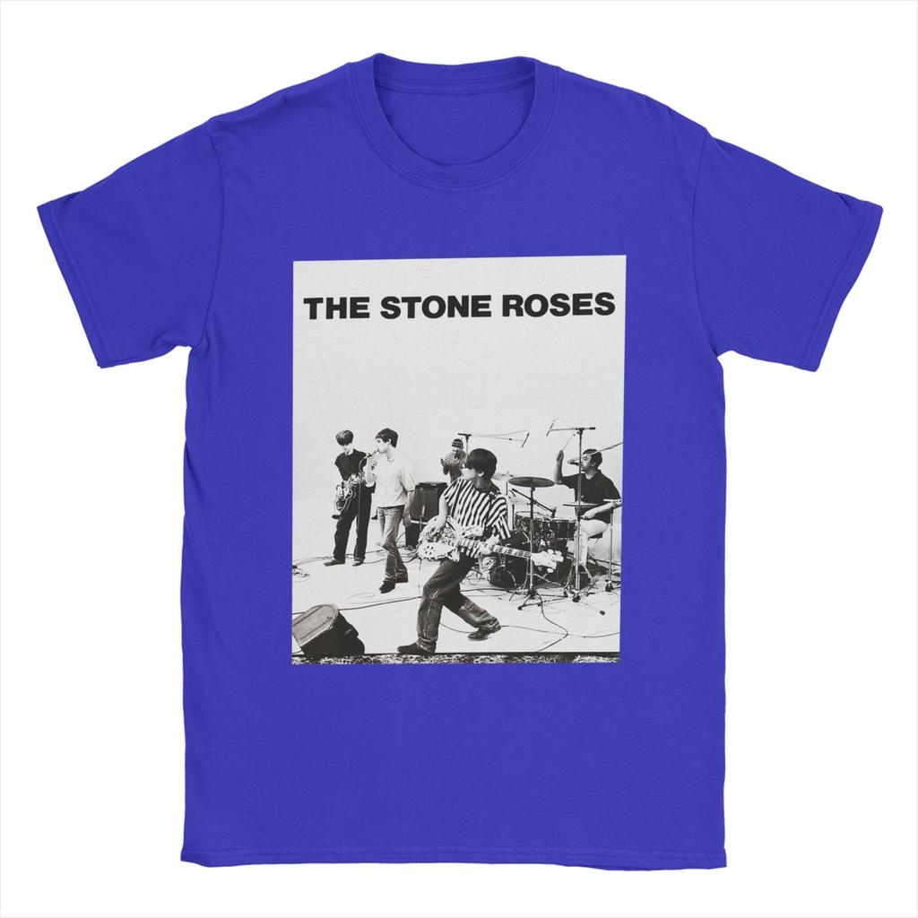 Casual The Stone Roses T-Shirt Men Round Neck Cotton T Shirt Short Sleeve Tee Shirt 4XL 5XL 6XL Clothing