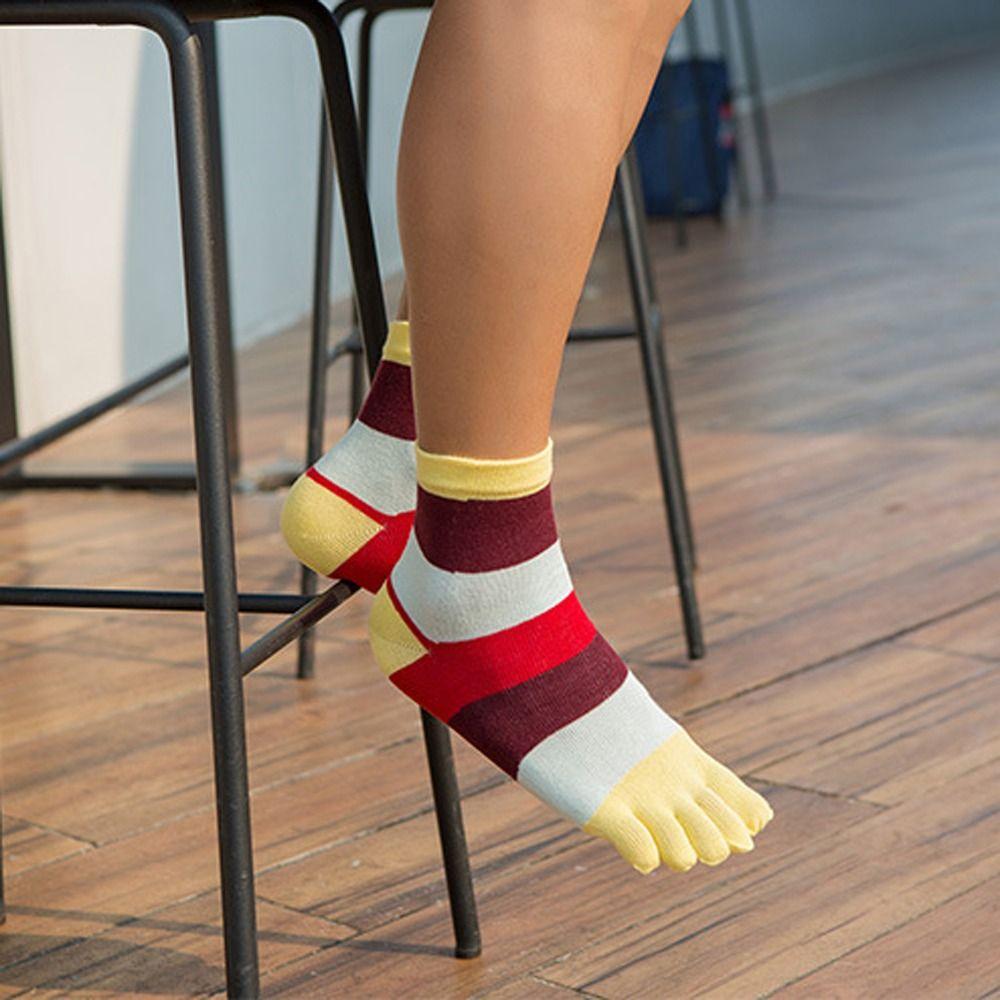 1 Pair Anti-Sweat Five Finger Socks Anti-Bacterial Men'S Split Toe Sock Sports