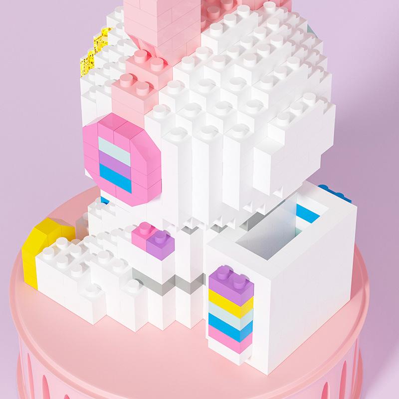 Милый Астронавт Строительный Блок Мультяшный DIY Модель Космонавта Фигурки Сборка Микро Алмазные Мини Кирпичики Игрушки Для Детей Рождественский Подарок