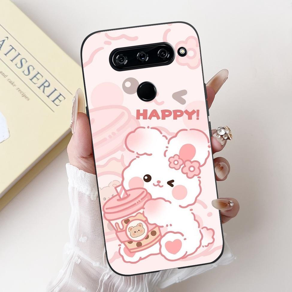 Чехол для LG V40 V50 ThinQ V50S ThinQ, милый мультяшный кот, роскошный, крутой, ударопрочный, силиконовая задняя крышка для LG V50S ThinQ 5G
