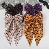 Flexible Streamer Hairpin Halloween Silky Satin Hair Bows, Big Ribbon Bow Clips, Oversized Long Tail Barrettes, Three-dimensional Clip Cute