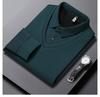 Мужская высококачественная поло с длинным рукавом в полоску, стиль business casual, для весны и осени