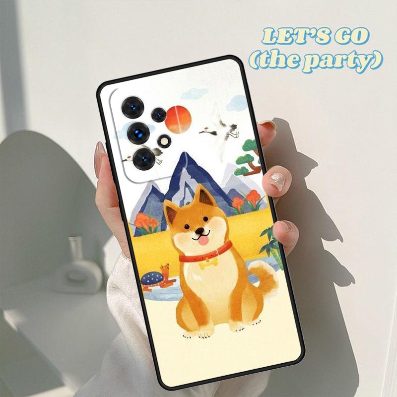 Чехол для телефона с изображением собаки Сиба-ину Для Samsung Galaxy A42 A31 A40 A51 A71 A32 A80 A91 A52 A72 A73 A20e A21S A50 A70 A11 A12