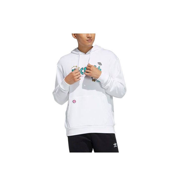 adidas Толстовка с принтом Микки Originals Fangtastic Collection Мужская спортивная одежда Топы белого цвета H09181
