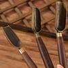1Pcs Tea Spoon Ebony Teaspoon Solid Wood Retro Creative Tea Shovel Tea Kongfu Tea Ceremony Accessories Gift