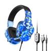 New Camouflage Lighting Headphones Gaming Headset Computer Notebook Headphones Wired Gaming Headphones