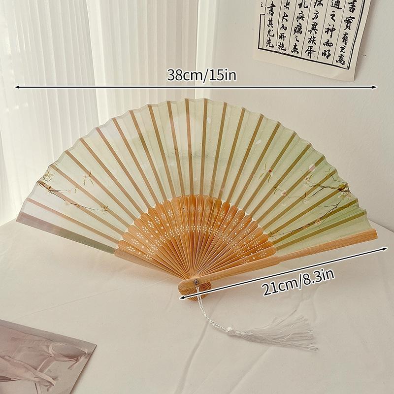 Folding Fan Bamboo Hand Fans Decorative Fan For Women Dancing Fan Gifts Wedding Party Crazy Hour Fans Party Favors