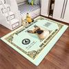 Ковер Dollar Pet для кошек и собак Креативный дизайн с валютой Напольный коврик для гостиной Ковер для прихожей с декором в виде денег