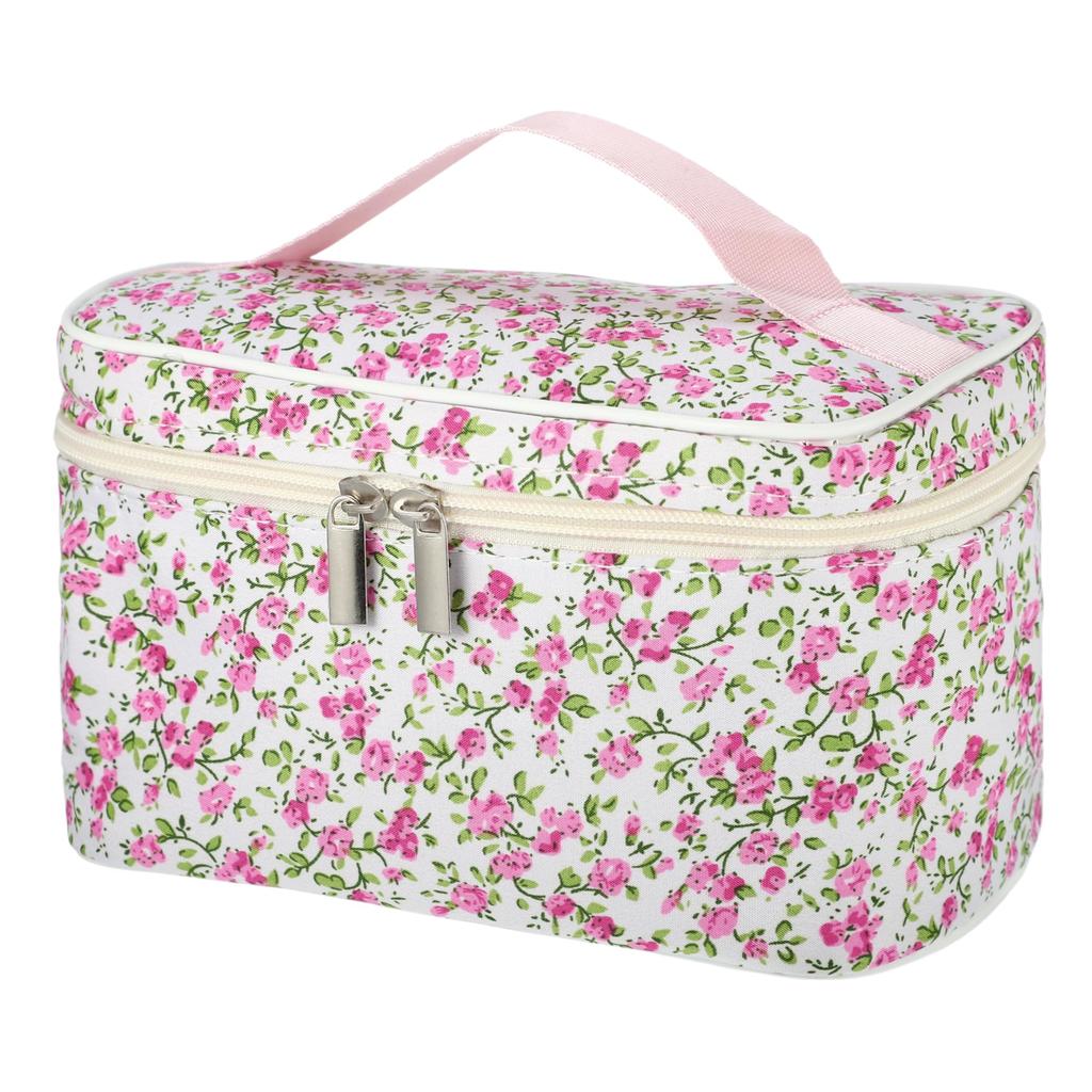 VOCOSTE Makeup Storage Large Stylish and Rose Red Women's Pouch, Box, Capacity, Cute, Travel-Friendly,