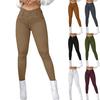 Женские модные облегающие брюки с высокой посадкой, удобный повседневный стиль